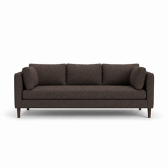 Birdy Sofa in Levi Raisin front view - sofa by Stylus - Whats New Furniture Portland OR