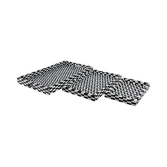 Black &amp; White Geometric Resin Trays, Set of 3 angled view - decorative tray by Sagebrook Home - Whats New Furniture Portland OR