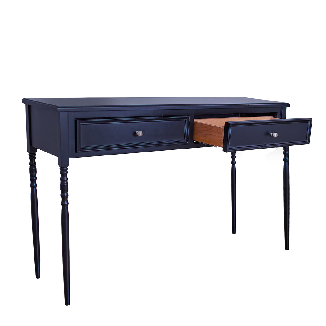 Two Drawer Console Table detail view 4 - Whats New Furniture - Portland, Oregon