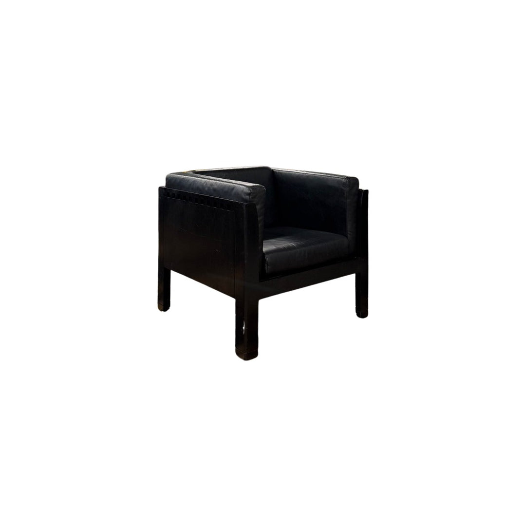 Black Metro Armchair - view 3