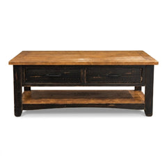 Black &amp; Oak Coffee Table - consignment furniture Portland
