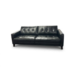 Black Leather Sofa Set - view 4