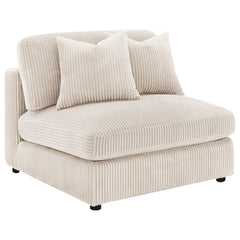 Blaine Upholstered Armless Chair Sand - What&