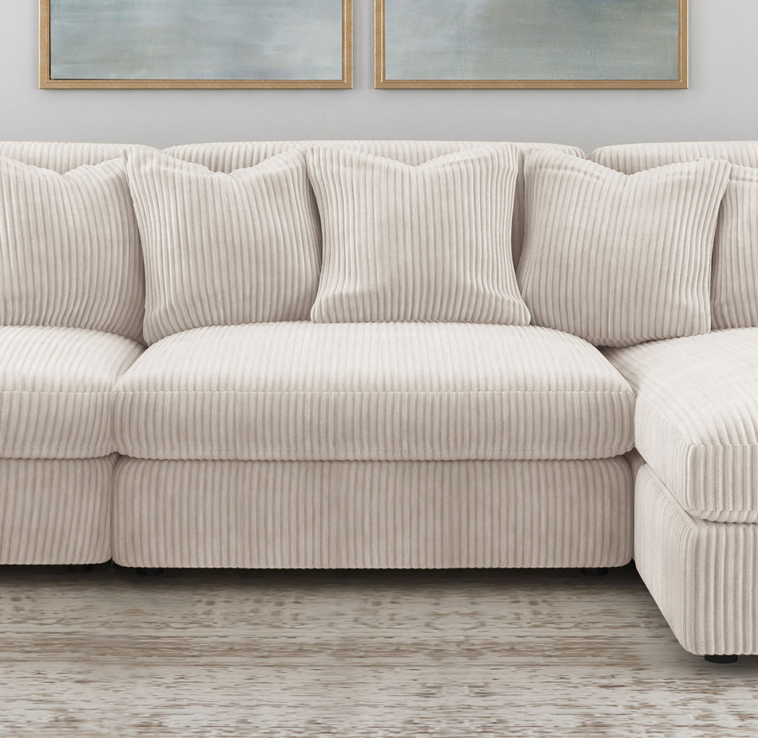 Blaine Upholstered Armless Chair Sand - What&