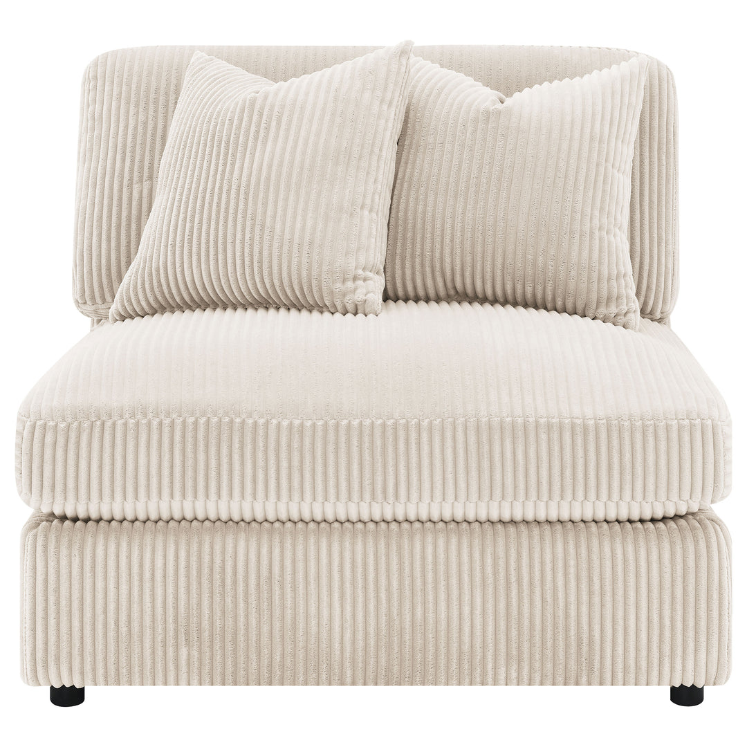 Blaine Upholstered Armless Chair Sand - What&