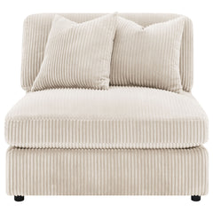 Blaine Upholstered Armless Chair Sand - What&