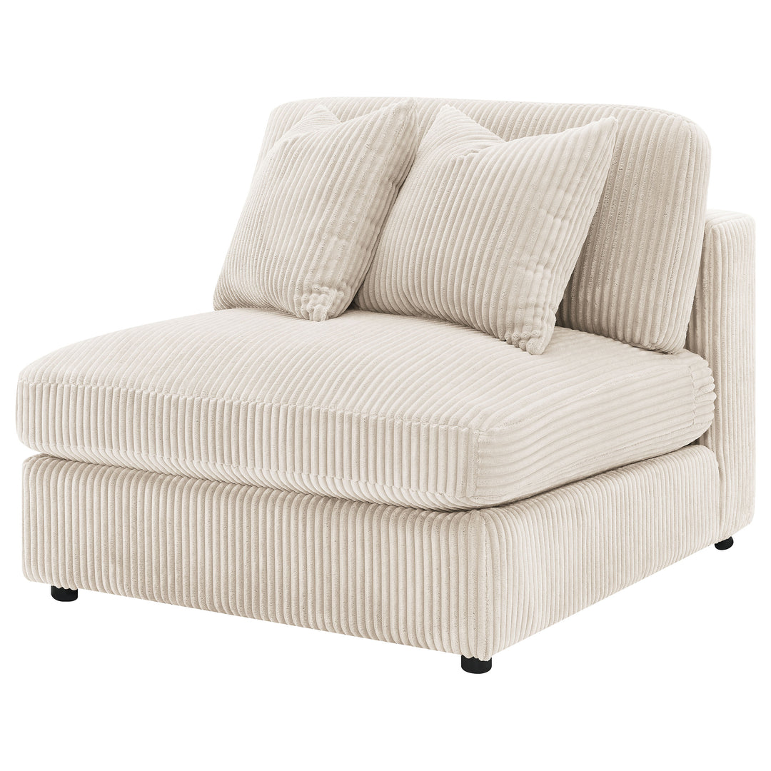 Blaine Upholstered Armless Chair Sand - What&