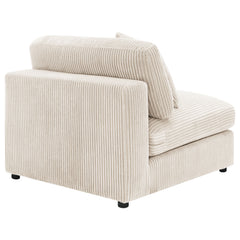 Blaine Upholstered Armless Chair Sand - What&
