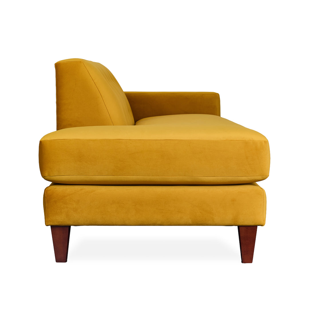 Blazer Chaise Lounge in fabric fabric detail - mid-century chaise lounge by Stanton - Whats New Furniture Portland OR