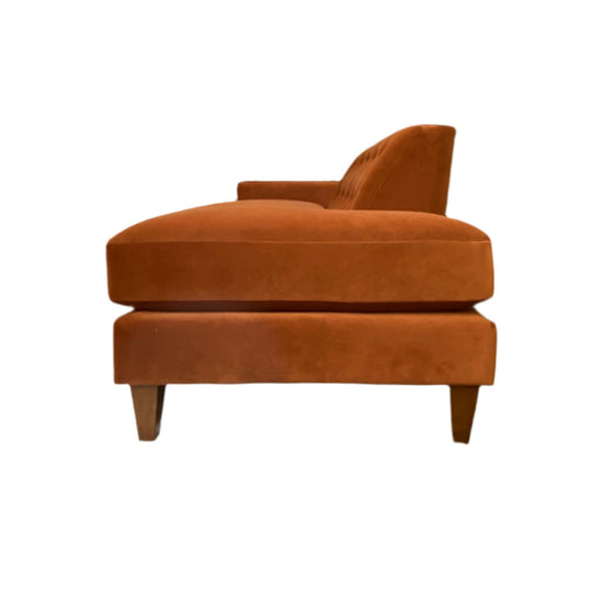 Blazer Chaise Lounge in fabric lifestyle setting - mid-century chaise lounge by Stanton - Whats New Furniture Portland OR