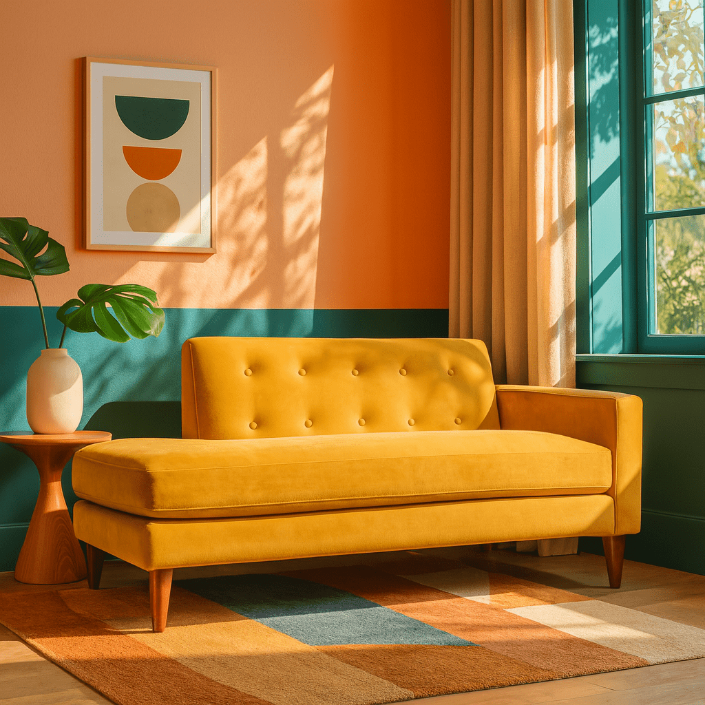 Blazer Chaise Lounge in fabric view 15 - mid-century chaise lounge by Stanton - Whats New Furniture Portland OR