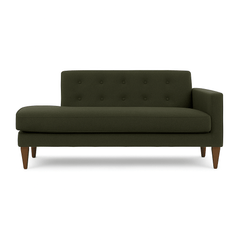 Blazer Chaise Lounge in Rio Spinach side view - mid-century chaise lounge by Stanton - Whats New Furniture Portland OR