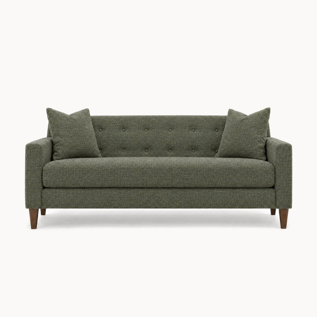 Blazer Loft Sofa in Couture Herb - studio front view - Stanton - Whats New Furniture Portland OR