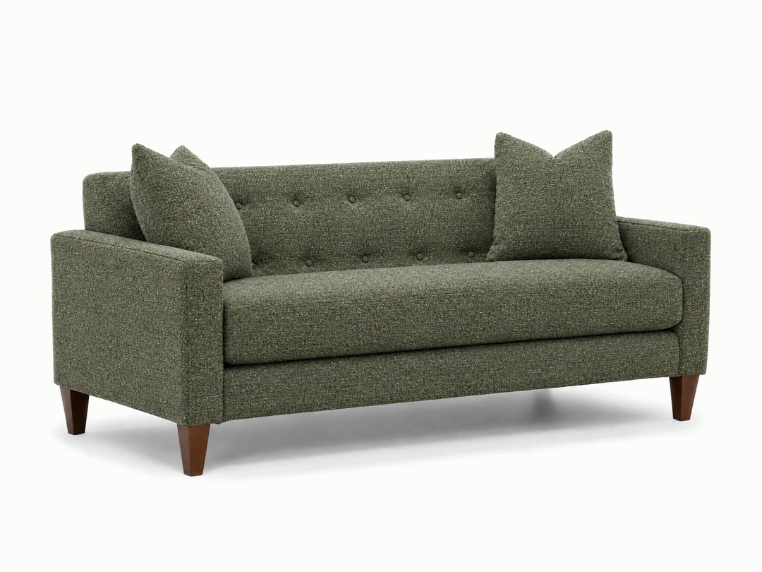 Blazer Loft Sofa in Couture Herb - studio three-quarter view - Stanton - Whats New Furniture Portland OR