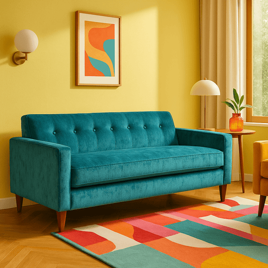 Blazer Loft Sofa in fabric lifestyle setting - loft-scale sofa by Stanton - Whats New Furniture Portland OR