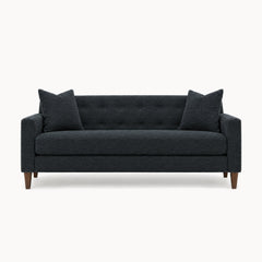 Blazer Loft Sofa in Lilou Denim - studio front view - Stanton - Whats New Furniture Portland OR