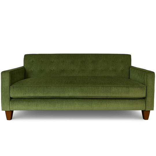 Blazer Loft Sofa in Lush Spinach side view - loft-scale sofa by Stanton - Whats New Furniture Portland OR