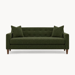 Blazer Loft Sofa in Lush Spinach - studio front view - Stanton - Whats New Furniture Portland OR