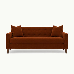 Blazer Loft Sofa in Marquis Rust - studio front view - Stanton - Whats New Furniture Portland OR