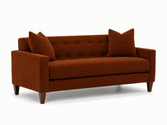 Blazer Loft Sofa in Marquis Rust - studio three-quarter view - Stanton - Whats New Furniture Portland OR