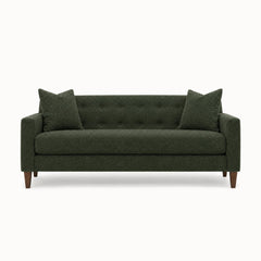 Blazer Loft Sofa in Rio Spinach - studio front view - Stanton - Whats New Furniture Portland OR