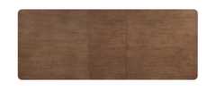Bloomfield Butterfly Dining Table in Dark Walnut top-down view showing rectangular tabletop with rounded corners - dining table by NPD - Whats New Furniture Portland OR