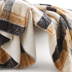 Bloomington Faux Mohair Throw in Tan texture detail - throw blanket by Olliix - Whats New Furniture Portland OR