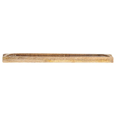 Enameled Mango Wood Tray with Handles &amp; Design