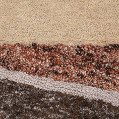 Hand-Tufted Round Wall Décor, Wool &amp; Cotton, 28" texture detail close up - wall decor by Bloomingville - Whats New Furniture Portland OR