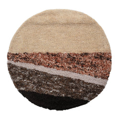 Hand-Tufted Round Wall Décor, Wool &amp; Cotton, 28" front view - wall decor by Bloomingville - Whats New Furniture Portland OR