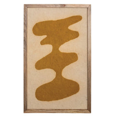 Handmade Mango Wood Framed Wool Felt Wall Decor