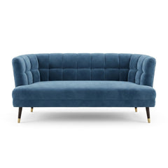 Blue Cuddle Loveseat - consignment furniture Portland