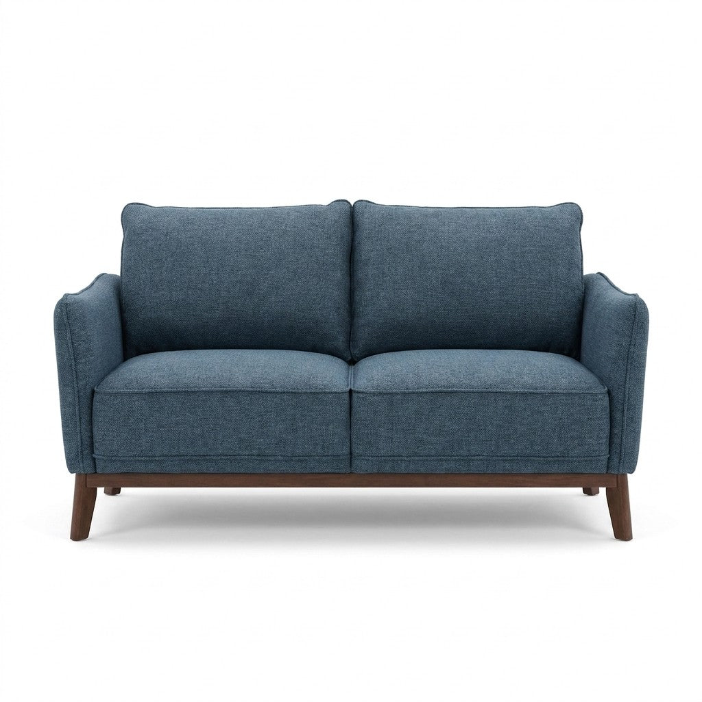 Blue Mid-Century Sofa - consignment furniture Portland