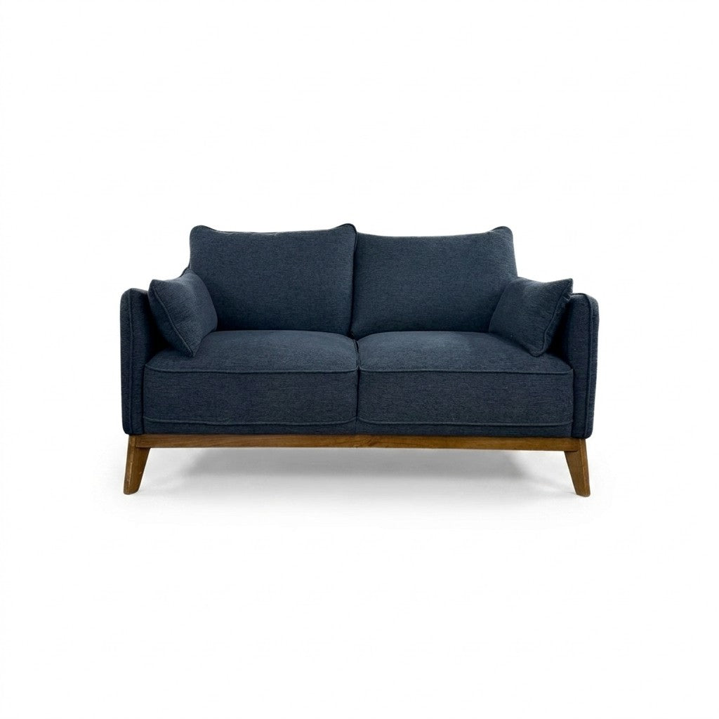 Blue Mid-Century Sofa - view 2