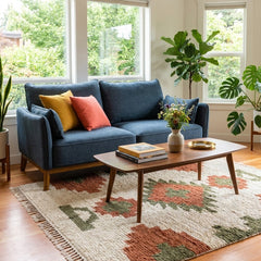 Blue Mid-Century Sofa - view 5