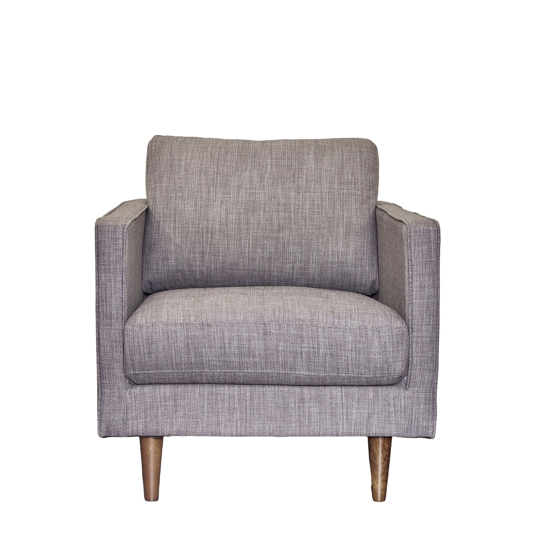 Boca Armchair in Blue top-down view - mid-century woven armchair by Unique Furniture - Whats New Furniture Portland OR