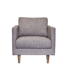 Boca Armchair in Blue top-down view - mid-century woven armchair by Unique Furniture - Whats New Furniture Portland OR