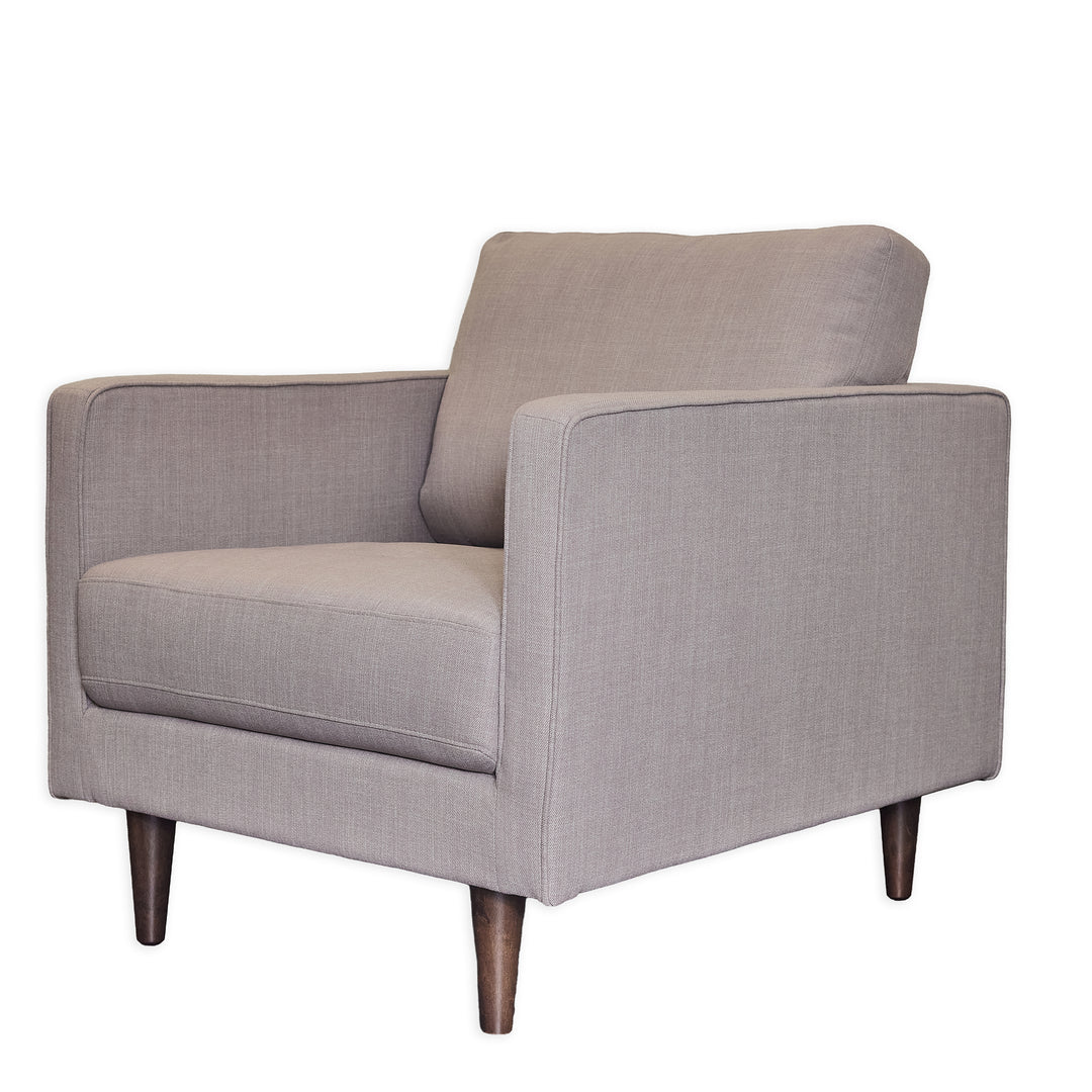 Boca Armchair in Sand alternate angle - mid-century woven armchair by Unique Furniture - Whats New Furniture Portland OR