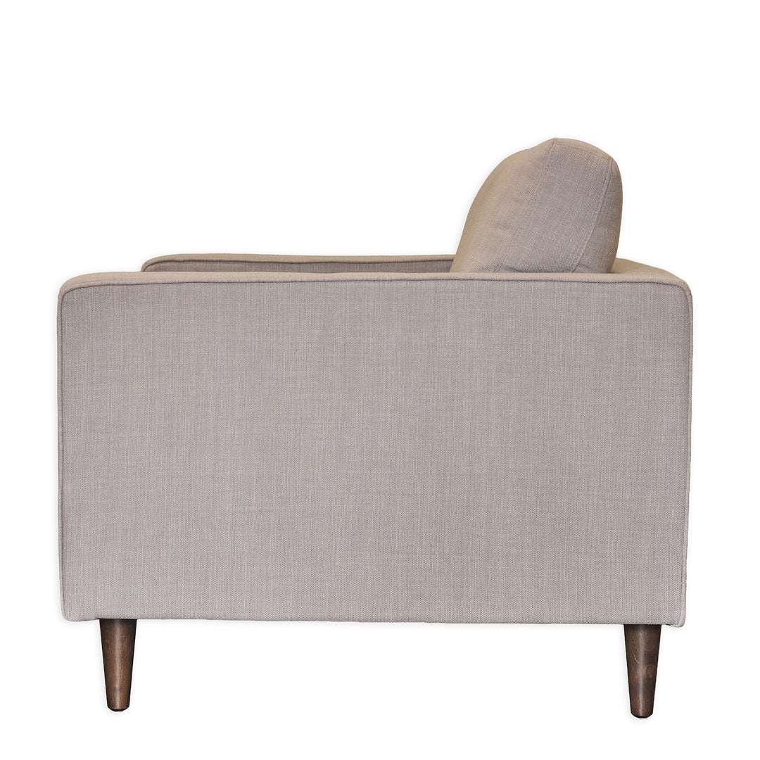 Boca Armchair in Sand back view - mid-century woven armchair by Unique Furniture - Whats New Furniture Portland OR