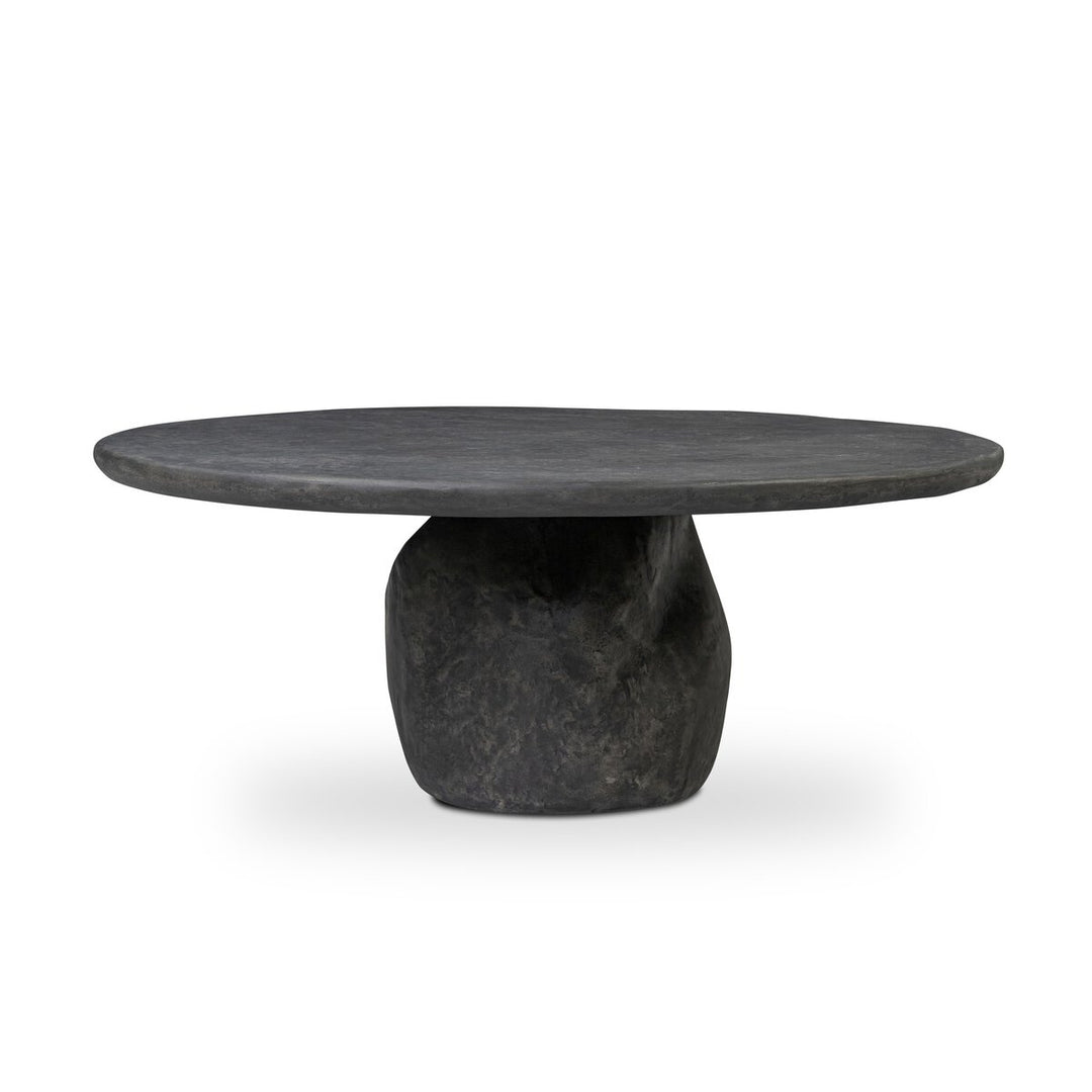 Bomba Coffee Table Textured Black Concrete