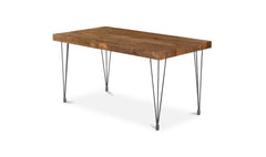 Boneta Small Dining Table in Natural side angle - small dining table by Moe&