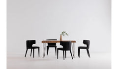 Boneta Small Dining Table in Natural dining room setting - small dining table by Moe&