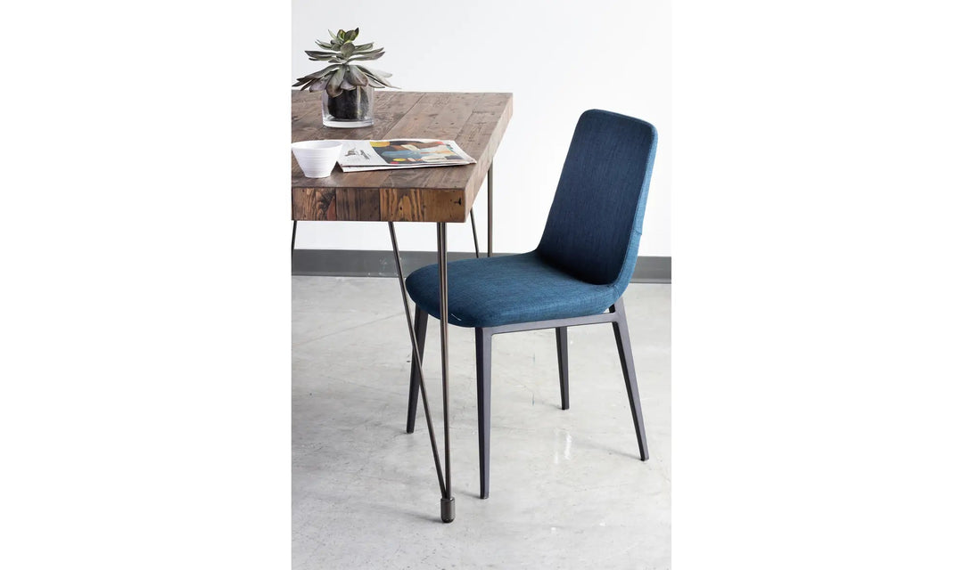 Boneta Small Dining Table in Natural table setting detail - small dining table by Moe&