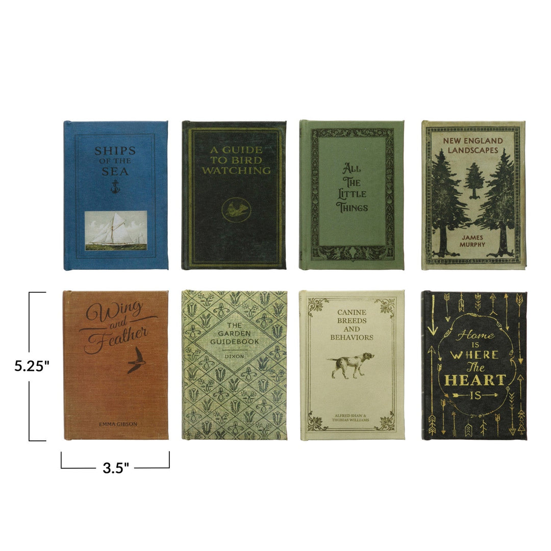 Decorative Book Storage Box 8 Styles - additional green and blue book style options - Creative Co-Op - What&