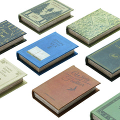 Decorative Book Storage Box 8 Styles - decorative book boxes styled at an angle - Creative Co-Op - What&
