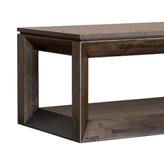 Bradley Coffee Table in Mocha Nutmeg leg detail - rectangular coffee table by LH Imports - Whats New Furniture Portland OR
