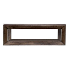 Bradley Coffee Table in Mocha Nutmeg side view - rectangular coffee table by LH Imports - Whats New Furniture Portland OR