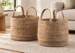 Brayton Basket Set of 2 in Natural styled in a Portland home — lifestyle view