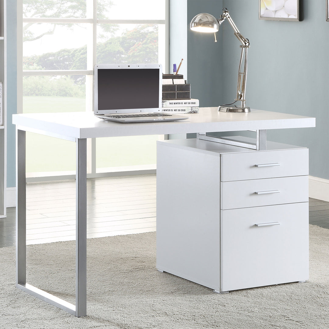 Brennan 47-inch 3-drawer Office Computer Desk White - What&