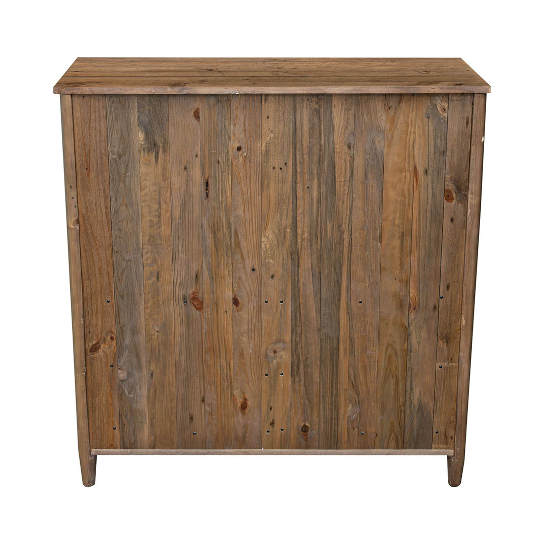 Britanica 5 Drawer Chest in Brown back detail - five drawer chest by LH Imports - Whats New Furniture Portland OR